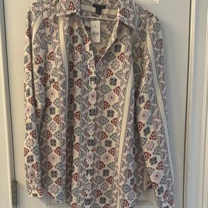 Ann Taylor Multicolor Floral Blouse